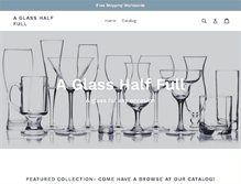 Tablet Screenshot of a-glass-half-full.com